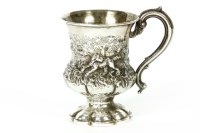 Lot 134 - A William IV silver christening tankard by Joseph Anjell