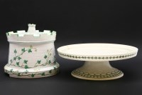 Lot 336 - A Mintons Fontainebleau pottery comport