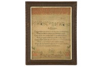 Lot 468 - A 19th century sampler