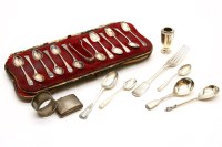 Lot 136 - Silver cutlery