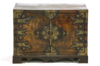 Lot 490 - A Korean hardwood low cabinet