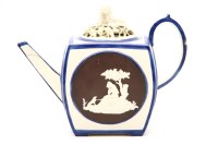 Lot 254 - A later 18th to early 19th century John Turner stoneware teapot