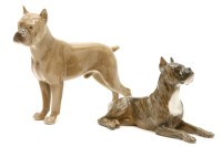 Lot 168 - A Copenhagen and Bing & Grondahl boxer dogs