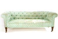 Lot 587 - A Victorian Chesterfield settee