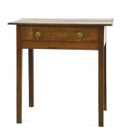 Lot 610 - A 19th century oak side table