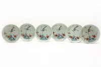 Lot 339 - A set of six Arita celadon dishes