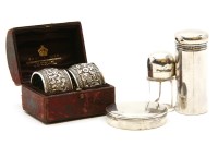 Lot 82 - A silver circular box