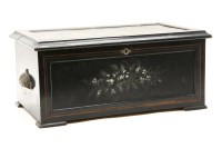 Lot 359 - A Victorian japanned  bells in view musical box