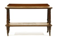 Lot 512 - A low oak two tier buffet