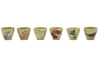 Lot 395 - A set of six saki cups