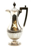 Lot 119 - An Edwardian silver coffee pot