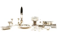 Lot 74 - A parcel lot of silver items