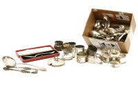 Lot 88 - A collection of hallmarked silver items