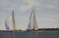 Lot 695 - Ron Charles Mitchell (b.1960)
YACHTS PREPARING TO RACE