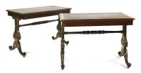 Lot 777 - A pair of George IV rosewood library tables
