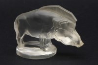 Lot 151 - A post war Lalique Sanglier paperweight
