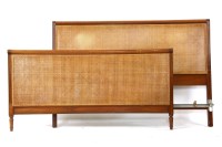Lot 591 - A mahogany bergere bed