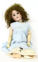 Lot 227A - A large Simon and Halbig bisque head doll