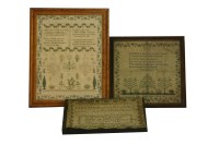 Lot 439 - A 19th century sampler
