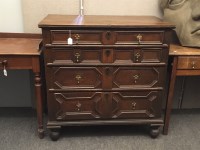 Lot 609 - A geometric oak front chest