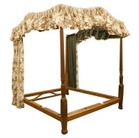Lot 785 - A George III and later mahogany four-poster bed