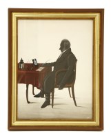 Lot 555 - A pair of silhouettes of
SIR THOMAS AND LADY CULLUM OF HARDWICK