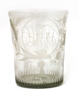 Lot 503 - A cut-glass vase