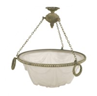 Lot 165 - An Art Deco glass plafonnier