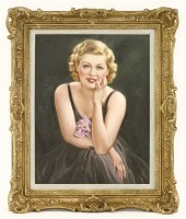 Lot 288 - Frank Aveline (1877-1951)
PORTRAIT OF A YOUNG SEATED LADY