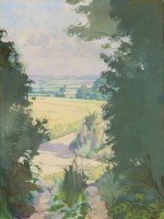 Lot 43 - Sir Lawrence Gowing RA (1918-1991)
A SUNLIT LANDSCAPE
Signed l.l.