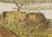 Lot 154 - Ruskin Spear RA (1911-1990)
CATTLE FEEDING
Signed l.r.
