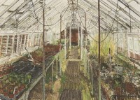 Lot 229 - Olwyn Bowey RA (b.1936) 
'THE MIST HOUSE'
Signed l.l.