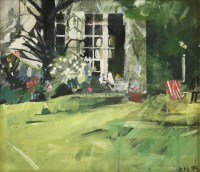 Lot 223 - Eileen Hogan (b.1946)
'CHELSEA ARTS CLUB 2'
Signed with initials and dated '95 l.r.