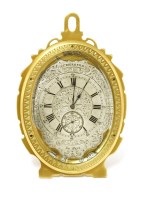 Lot 737 - A gilt bronze strut clock