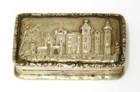 Lot 226 - A silver castle top vinaigrette