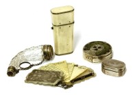 Lot 237 - A silver mounted mother-of-pearl note case