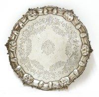 Lot 281 - A George II Scottish silver salver