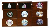 Lot 351 - Wooden framed magic lantern slides