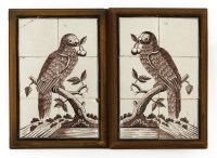 Lot 335 - A pair of Dutch delft tile pictures