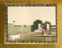 Lot 448 - An Indian painting on mica