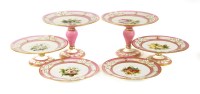 Lot 297 - A porcelain dessert service