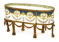 Lot 300 - A Sèvres porcelain and gilt bronze-mounted flower trough