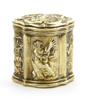 Lot 232 - A Dutch silver box