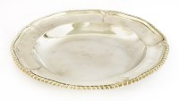 Lot 181 - A silver soup plate