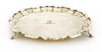 Lot 206 - A silver salver