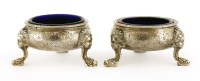 Lot 103 - A pair of George II silver salts