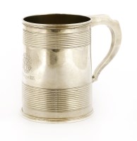 Lot 132 - A Victorian silver mug of Georgian style
