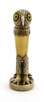 Lot 47 - A Victorian silver-mounted ivory seal
