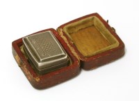 Lot 12 - A small George IV silver vinaigrette