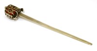 Lot 58 - A Scottish miniature broadsword paper knife